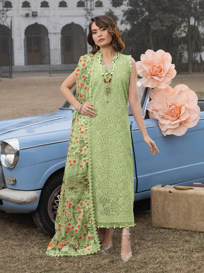 Faiza Faisal Embroidered Luxury Lawn Unstitched 3Pc Suit