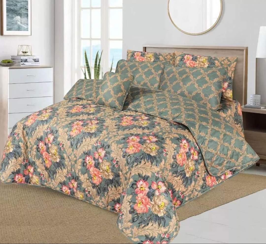 7 PCs Quilted Comforter Set CS-012