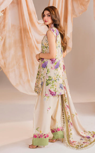 Kinza Hashmi - Blend floral Shirt, Trouser and Dupatta set | 40% OFF