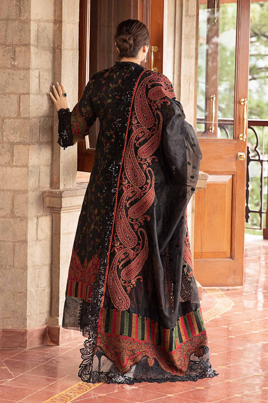 3 Piece Unstitched Embroidered Women Suit | DL-1204