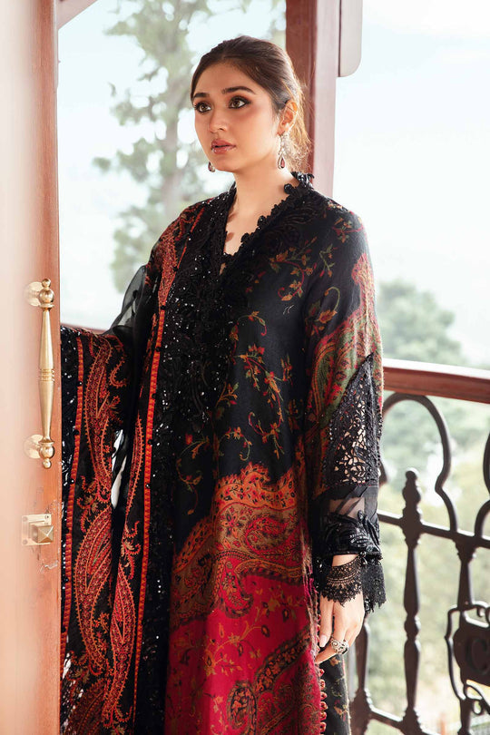 3 Piece Unstitched Embroidered Women Suit | DL-1204