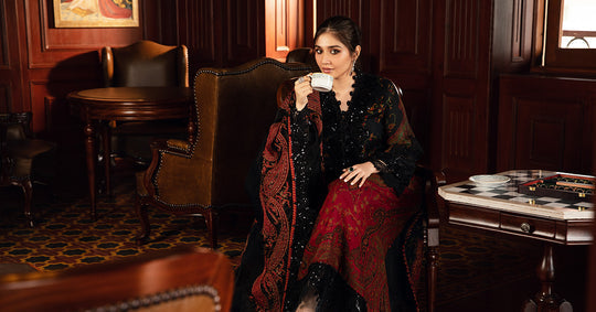 3 Piece Unstitched Embroidered Women Suit | DL-1204