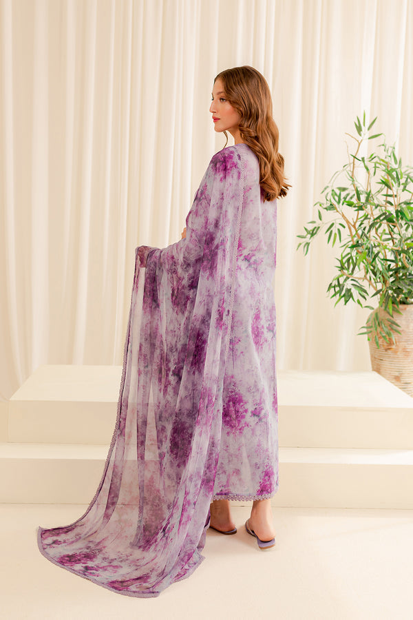 Farasha Lawn  | Printed Essentials| WINESOME GLORY