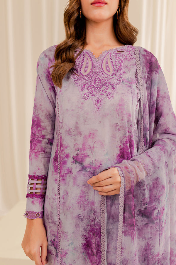 Farasha Lawn  | Printed Essentials| WINESOME GLORY