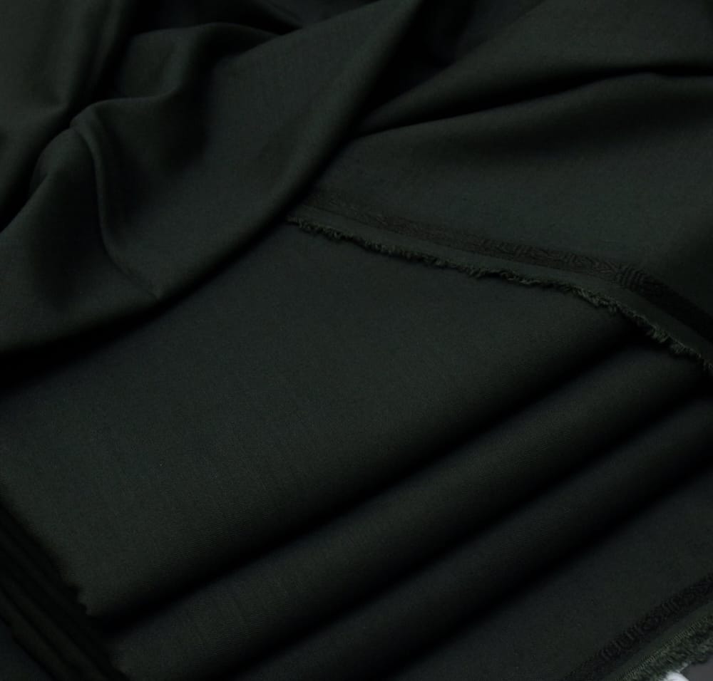 Dark Green Malai Wash & Wear Unstitched Suit (For Season) HF-02