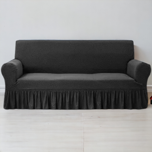 Turkish Style Sofa Cover | Black Color