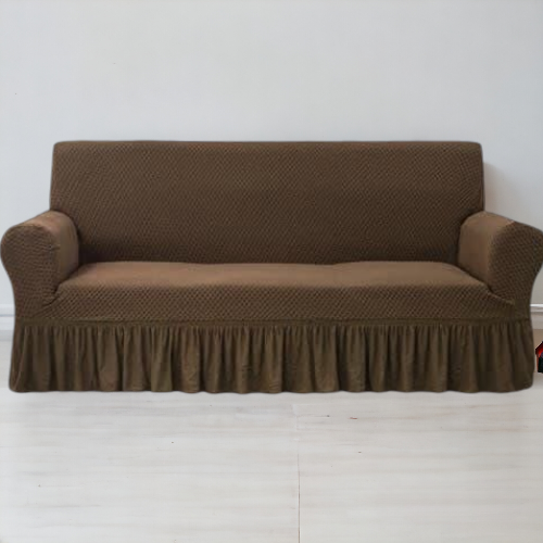 Turkish Style Sofa Cover | Brown Color