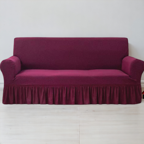 Turkish Style Sofa Cover | Maroon Color