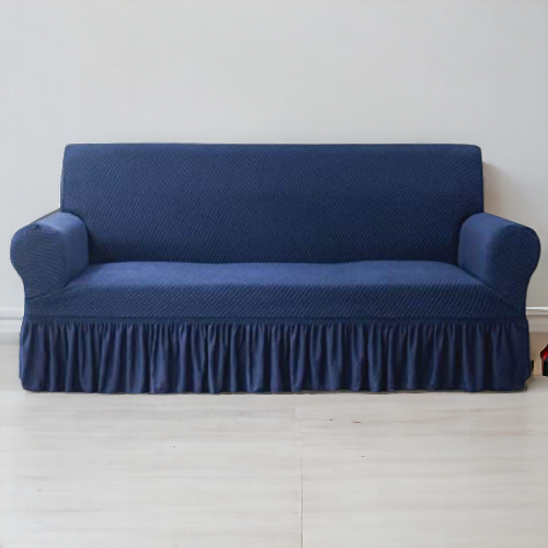 Turkish Style Sofa Cover | Navy Blue Color