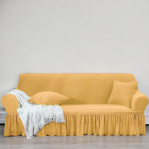 Turkish Style Sofa Cover | Skin Golden Color