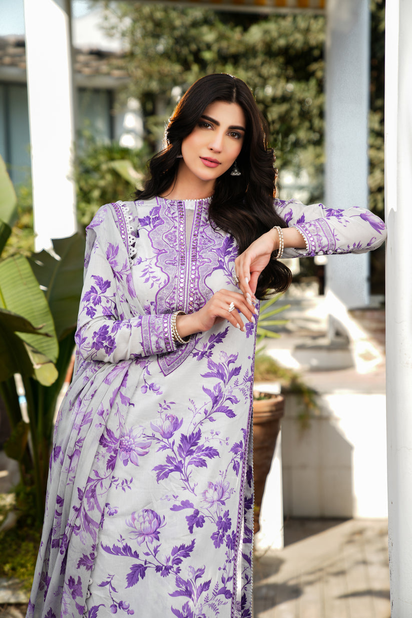 Digital Printed 3 Piece unstitched wedding Collection