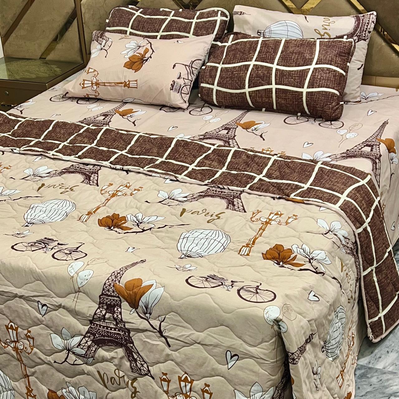 6 PCs Cotton Quilted Comforter Set CS.02
