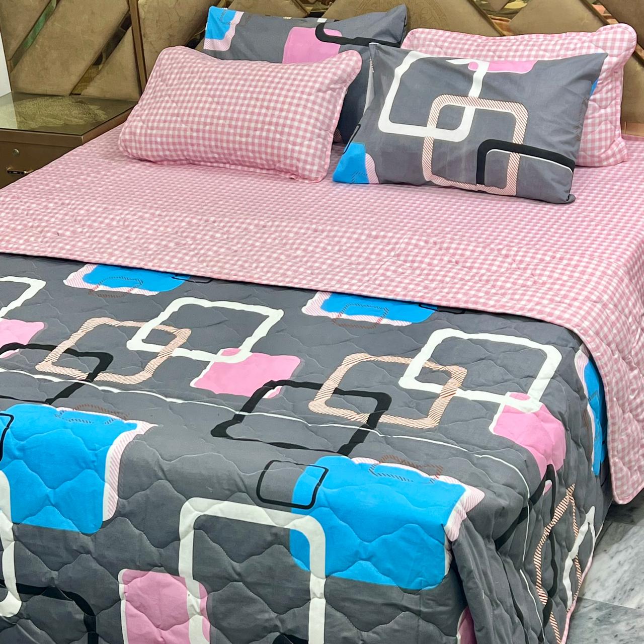 6 PCs Cotton Quilted Comforter Set CS.02