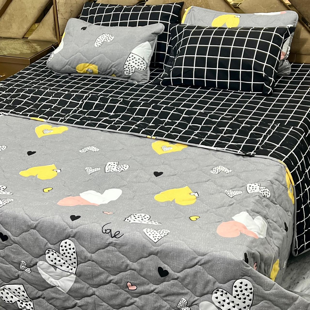 6 PCs Cotton Quilted Comforter Set CS.01