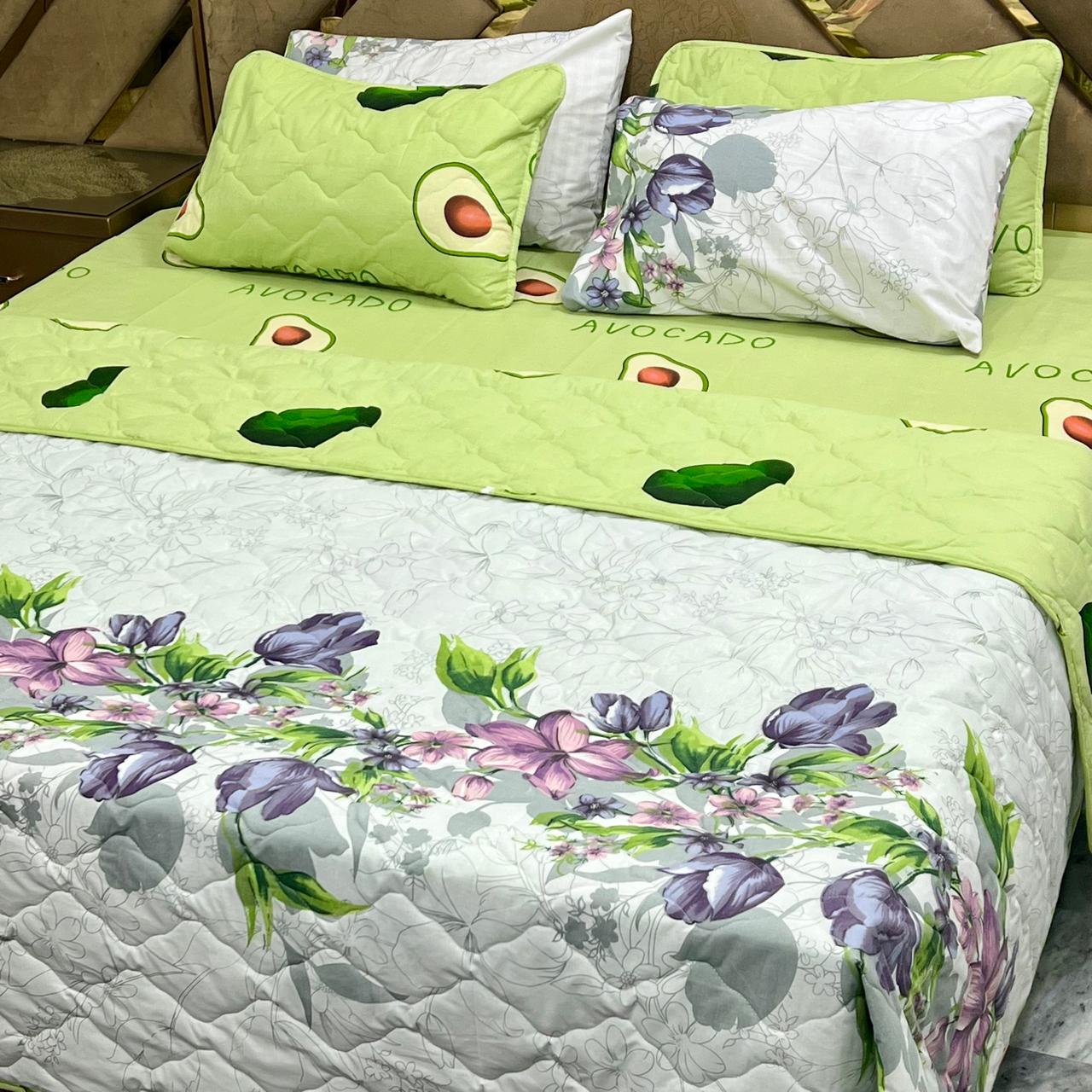 6 PCs Cotton Quilted Comforter Set CS.02