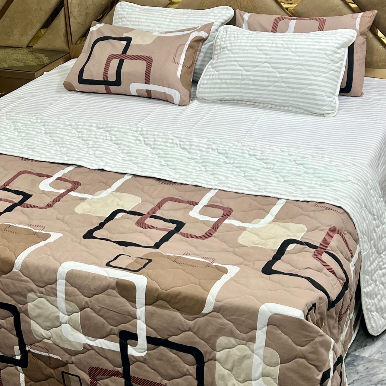 6 PCs Cotton Quilted Comforter Set CS.01