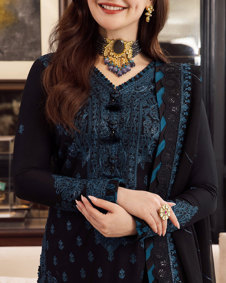 Summer  3PC Unstitched Embroidered SK - 0145 Top Trending