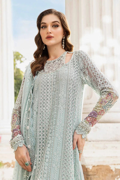 SOFT CHIFFON HEAVILY EMBROIDERY DRESS 3 PIECE Unstitched