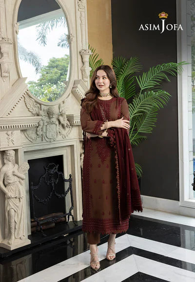 AJRN-25 EMBROIDERED LAWN WEDDING SESSION 3 PCS