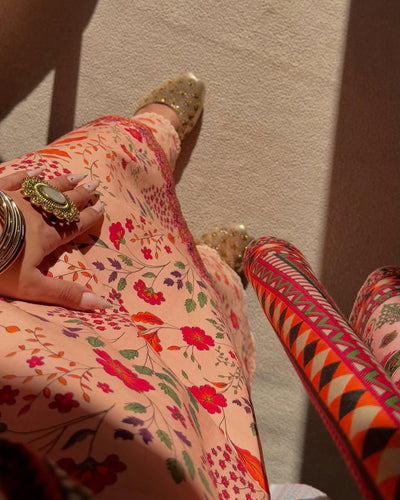 LUXURY LAWN PRINTED+EMBROIDERED 3- PC UNSTITCHED SW-14