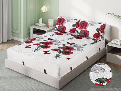 Printed quilted waterproof bedsheets