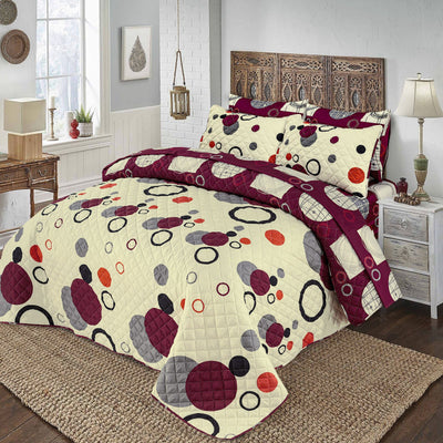 6 PCs print Quilted Comforter Set premium Bad set  summer collection