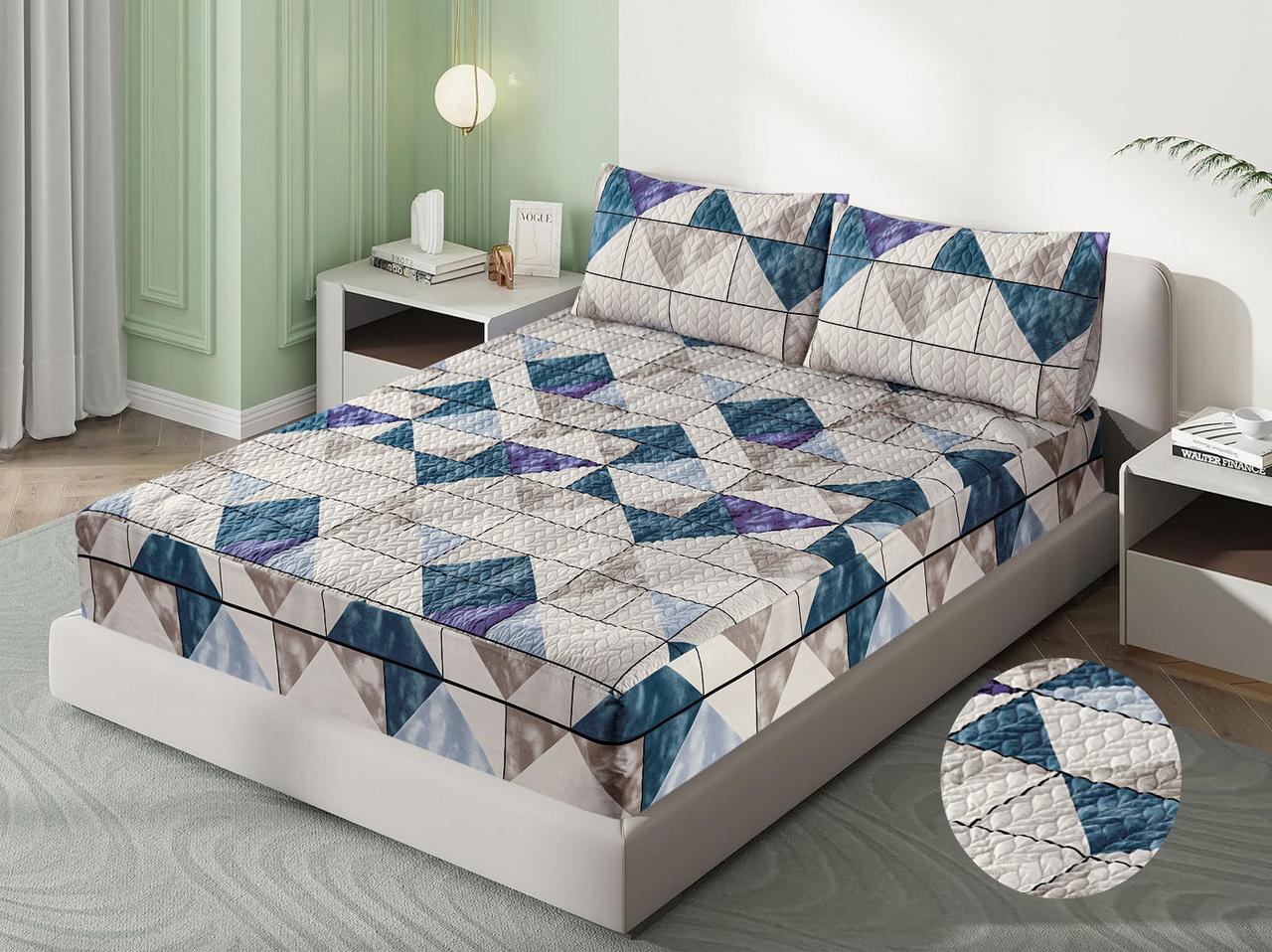 Printed quilted waterproof bedsheets
