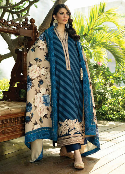 Zainab Chottani Embroidered Suit Unstitched 3 Piece ZC24WS D-01 Alayna